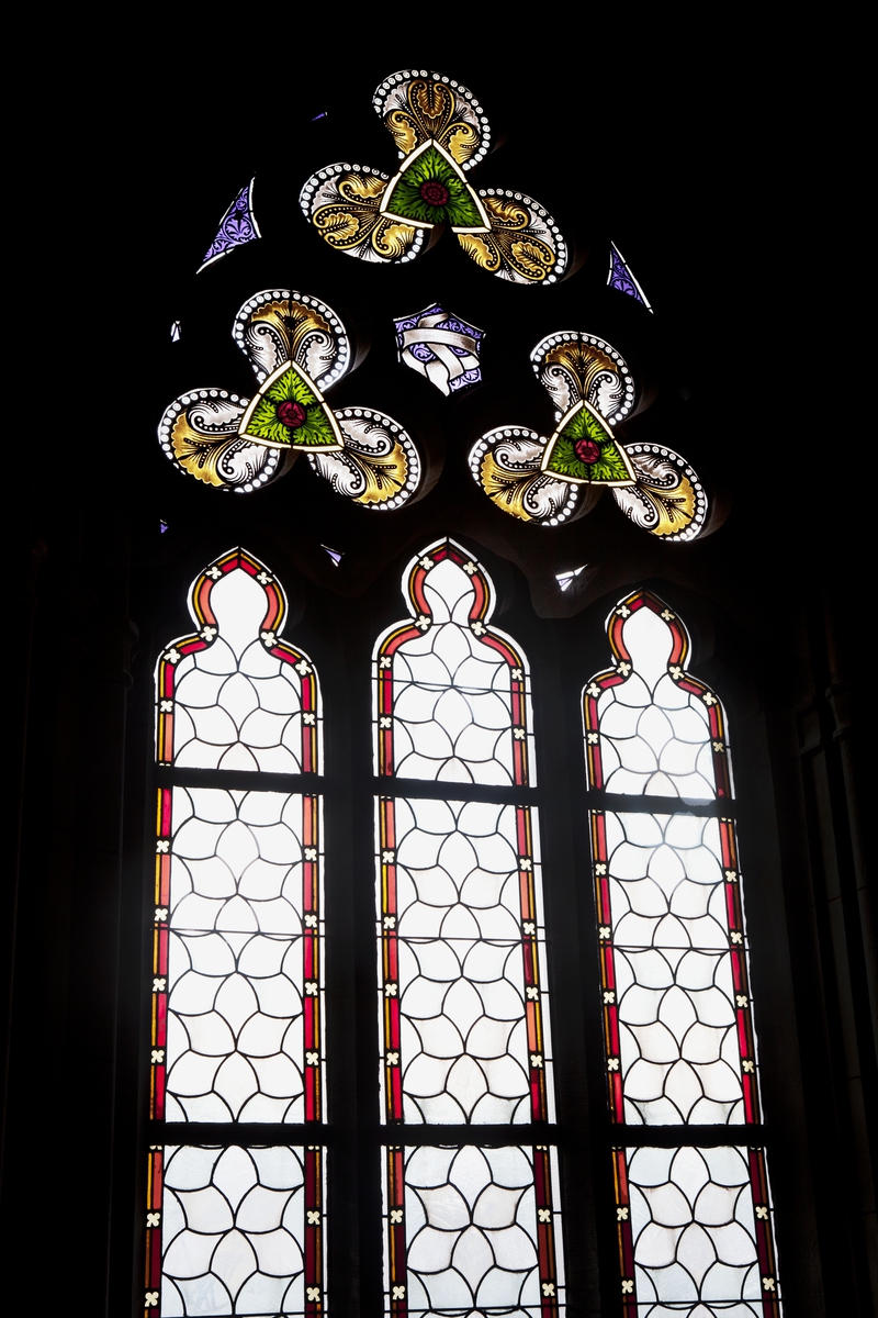 Olle Norling, Glass painting in the north west tower (travé 1), Uppsala Cathedral, Uppsala 2012