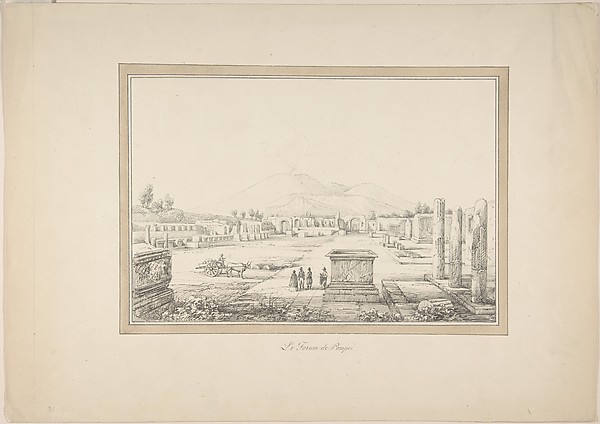 Anonymous, French, 19th century, View of Pompeii