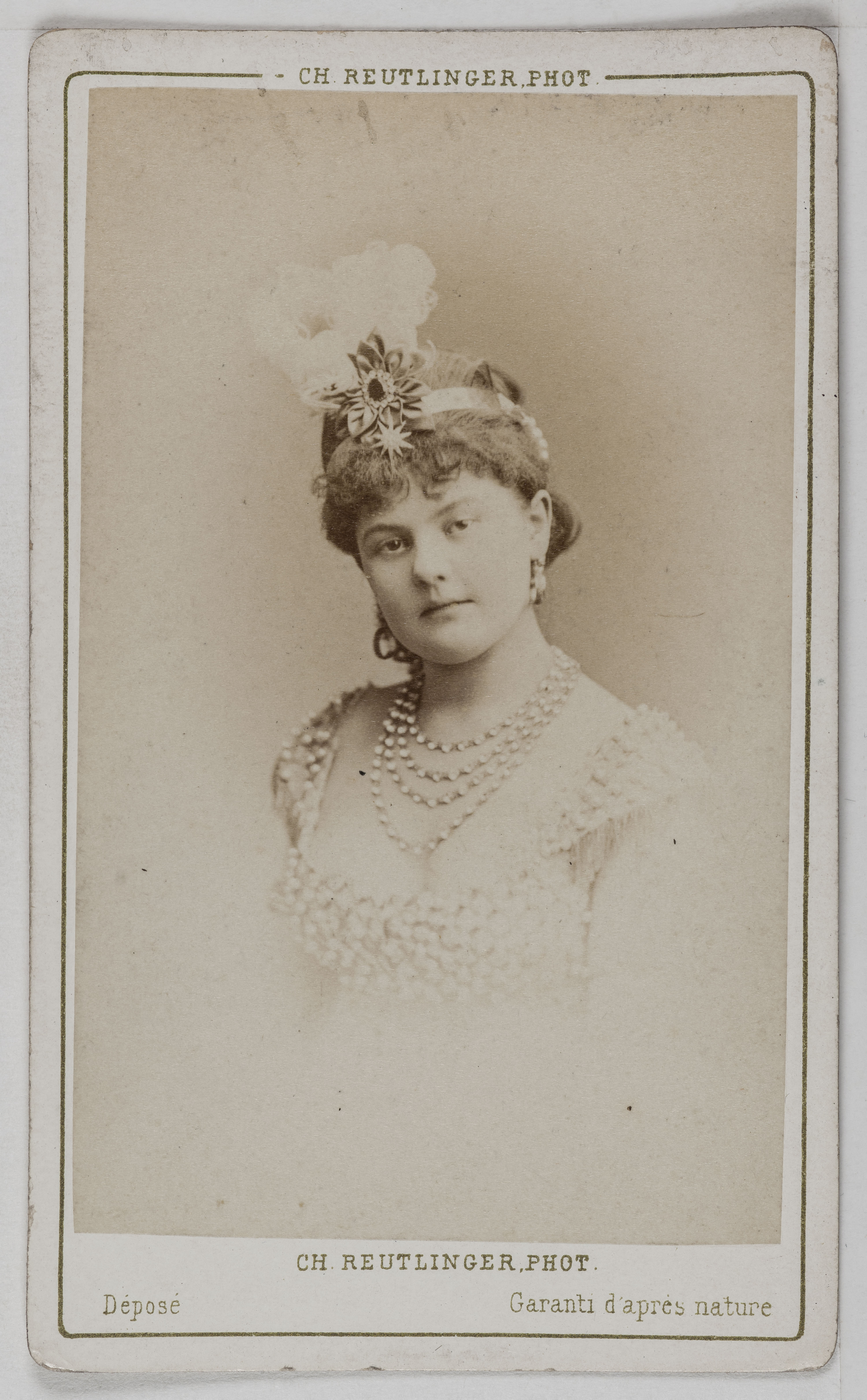 Charles Reutlinger, Portrait de Madeleine, (actrice)