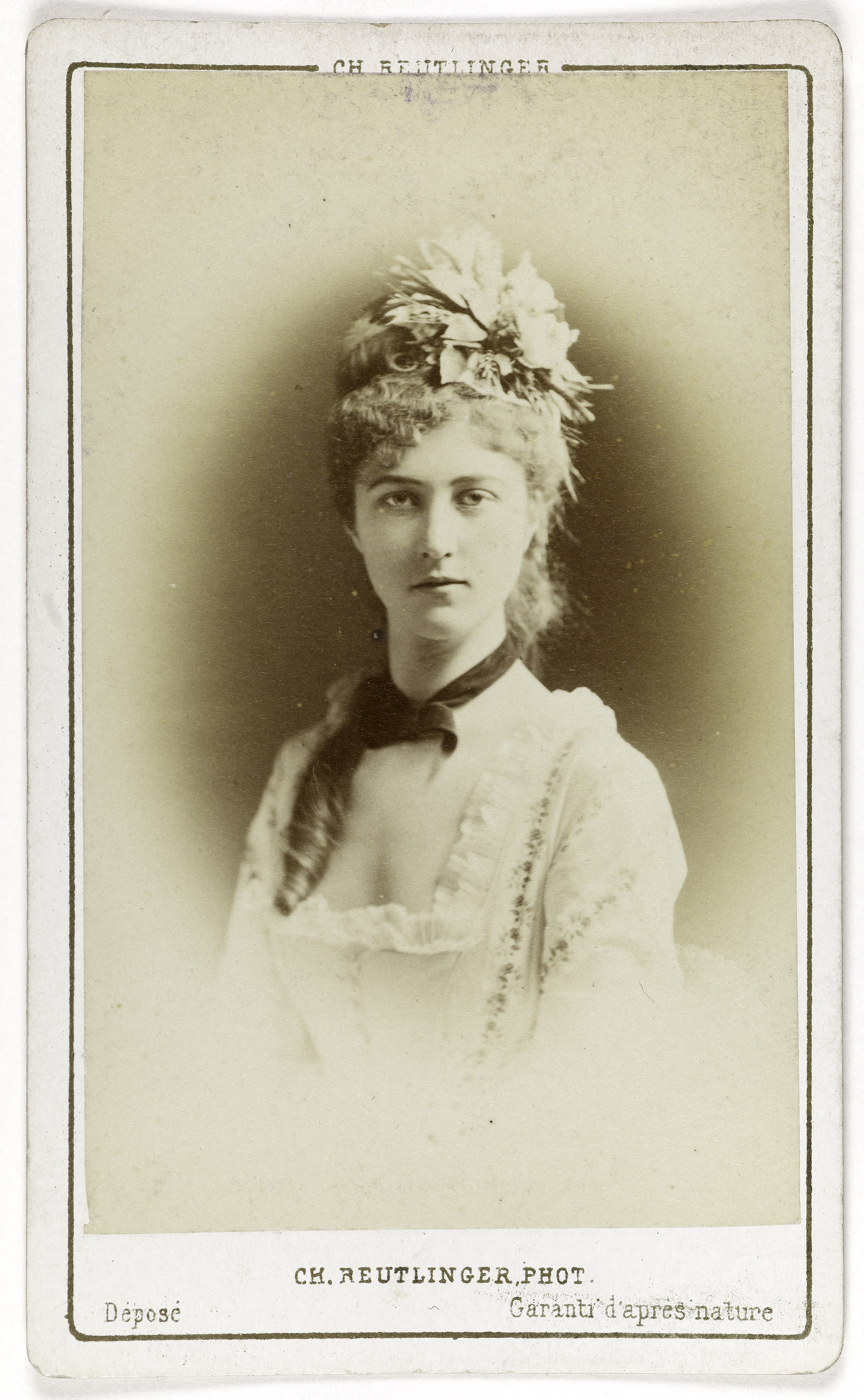 Charles Reutlinger, Portrait de Louise Méret, actrice au théâtre du Vaudeville.