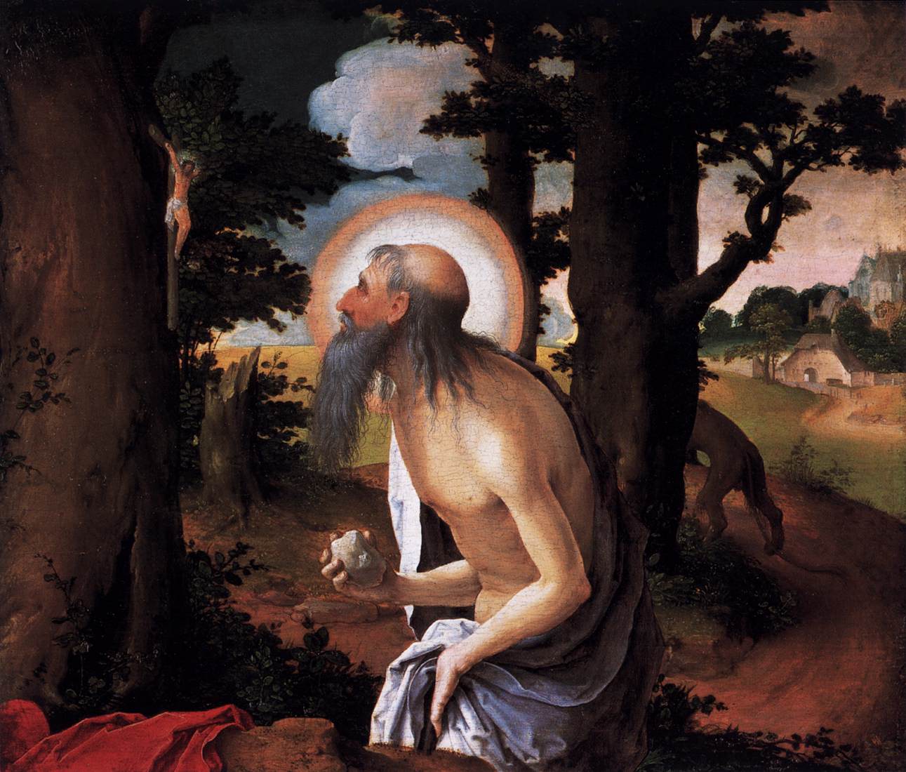 Lucas van Leyden, St Jerome Penitent.