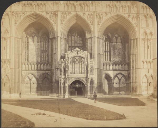 Roger Fenton, [West front of Peterborough cathedral]
