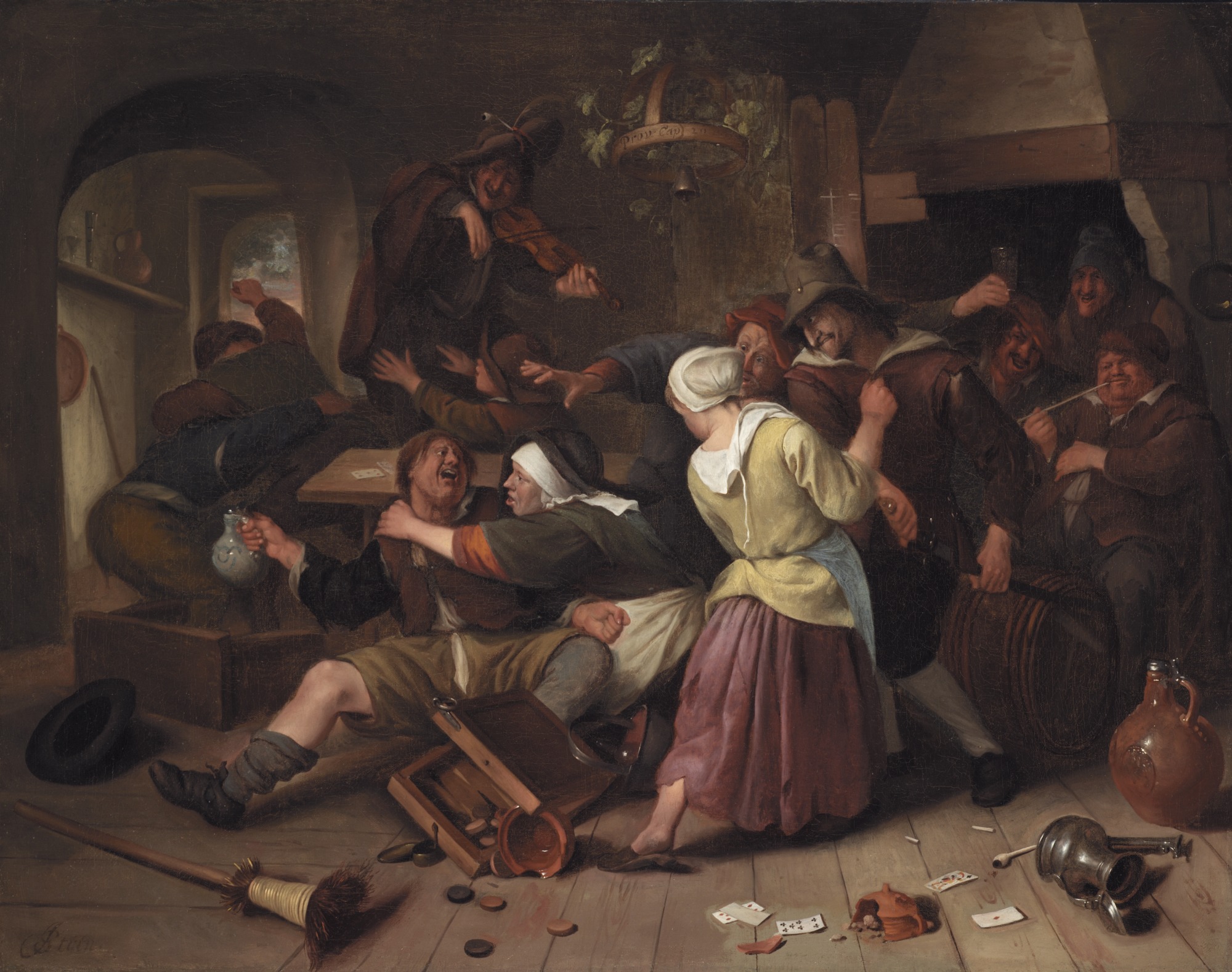 Jan Steen, Gamblers' Quarrel