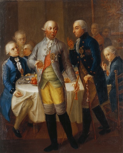 Jakob Friedrich Weckherlin, Herzog Carl Eugen zu Besuch in der Hohen Carlsschule