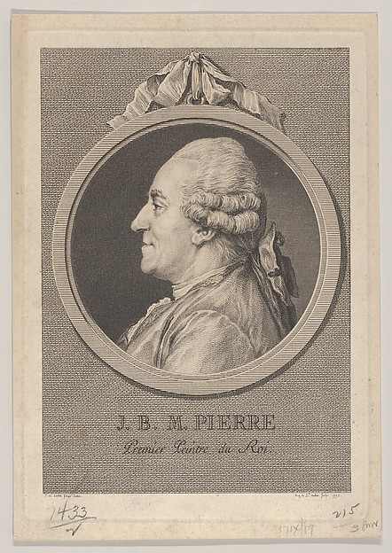 Augustin de Saint-Aubin, Portrait of Jean-Baptiste-Marie Pierre