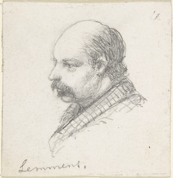 Anonymous, French, 19th century, Portrait of Lemmens
