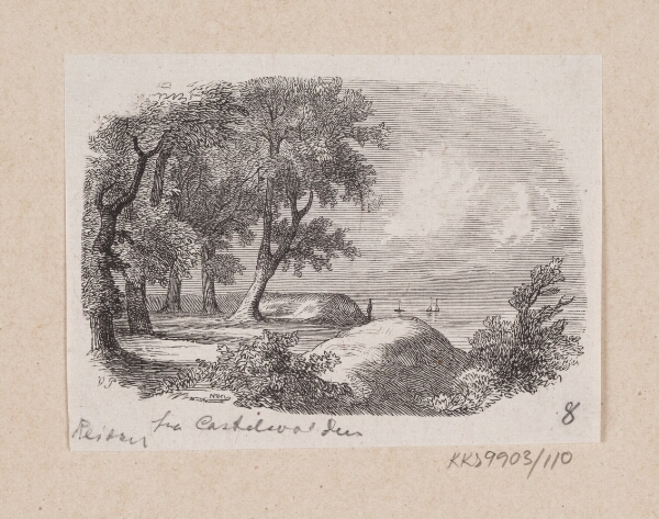 H.P. Hansen, Illustration til "Et Billede fra Castelsvolden" i H.C. Andersen, "Eventyr og Historier", Bind 2