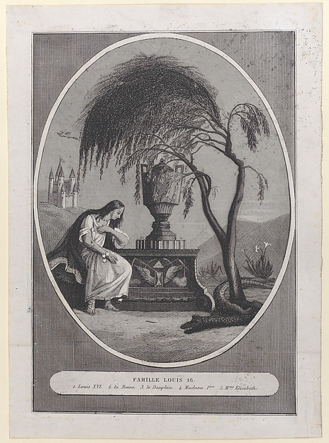 Anonymous, Tomb of Louis XVI and his family, with hidden silhouettes