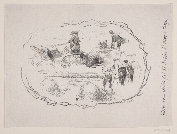 F. Hendriksen, Illustration til "Gutten som vilde fri til Datter til Mor i krogen"