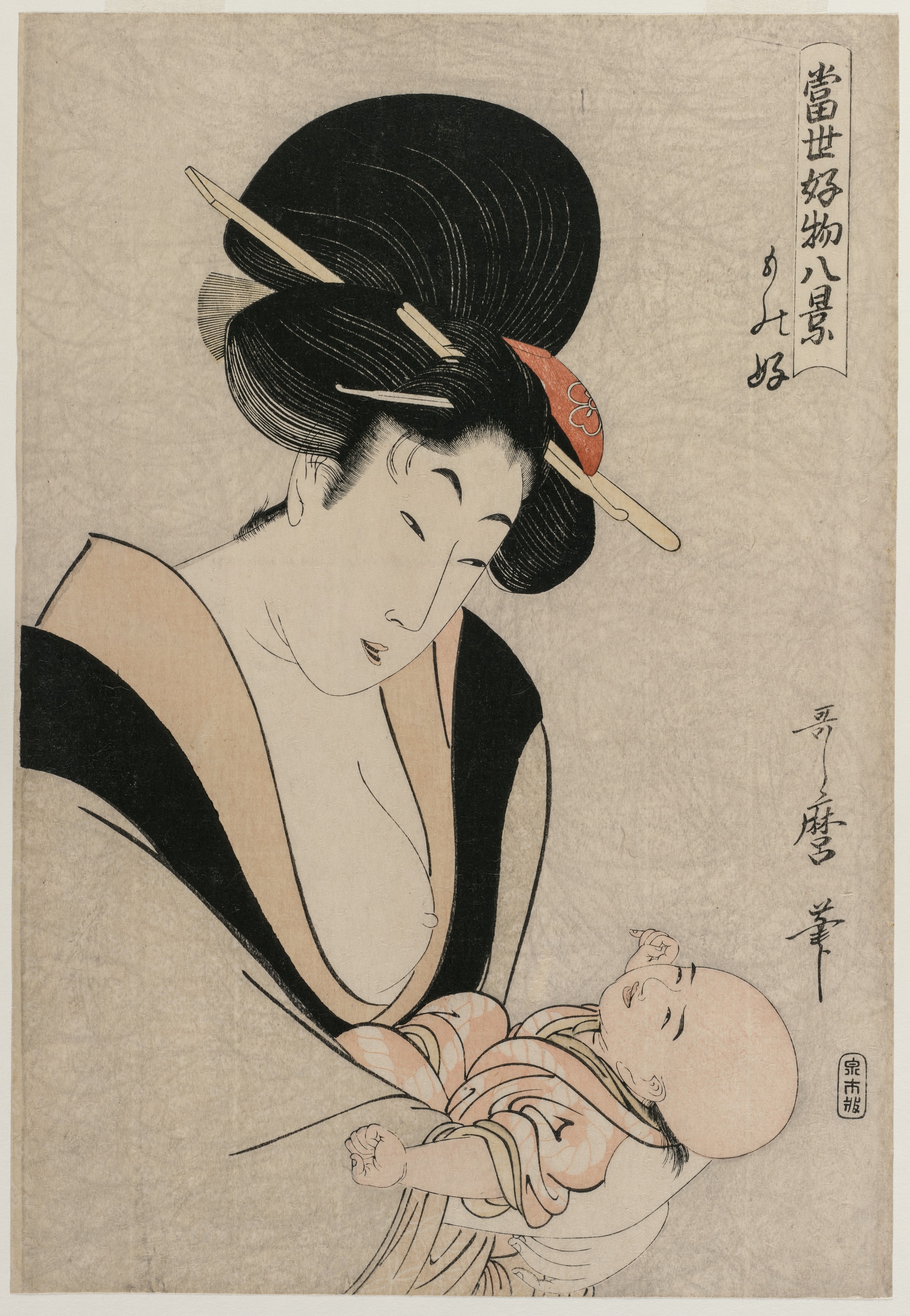 Kitagawa Utamaro, Fond of Things from the series Eight Views of Favorite Things of Today's World