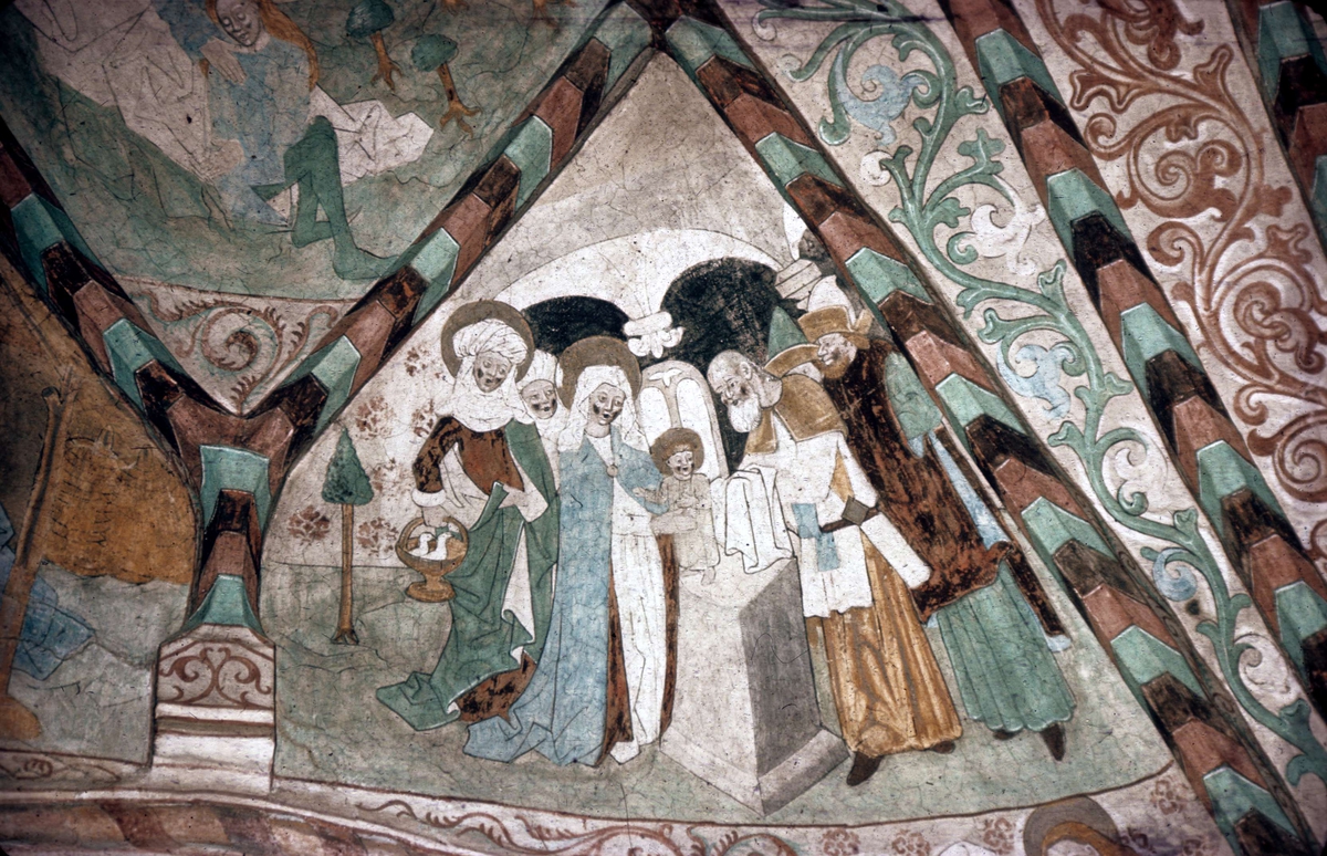 Okänd,, Lime painting in Härnevi Church, Härnevi parish, Uppland