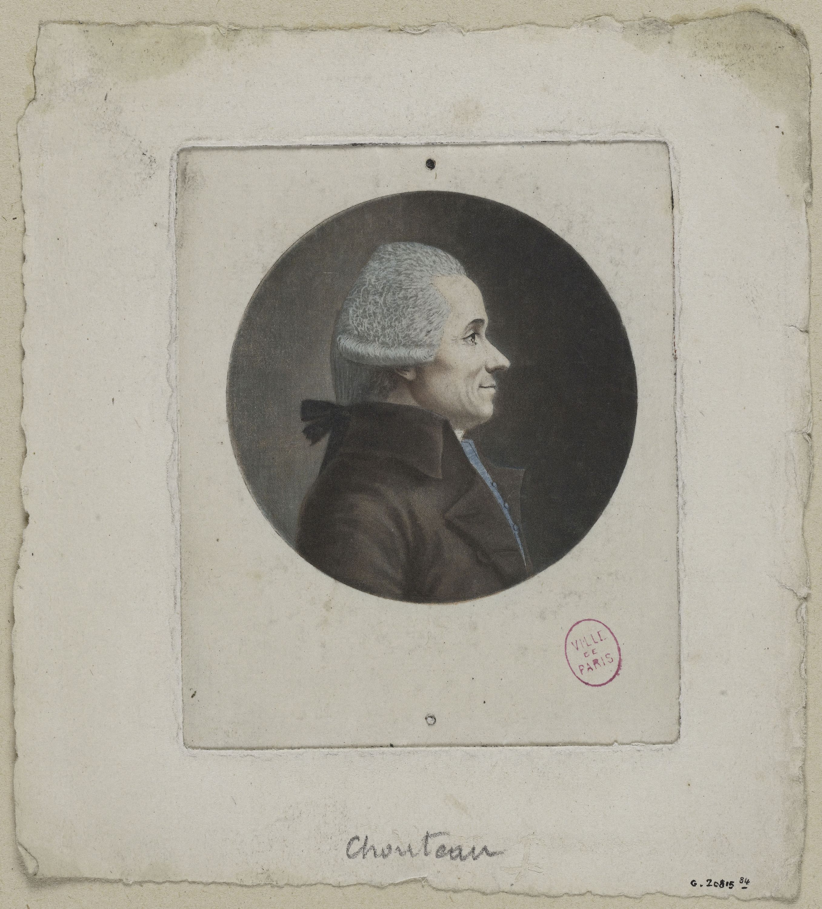 Edmé Quenedey, Portrait de Monsieur Chouteau