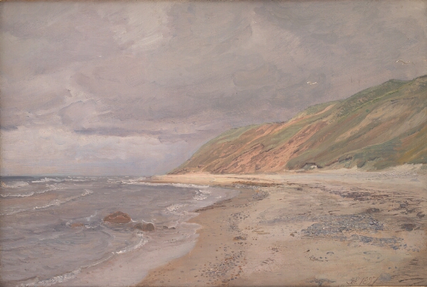 Joakim Skovgaard, Tisvilde Strand. Gråvejr