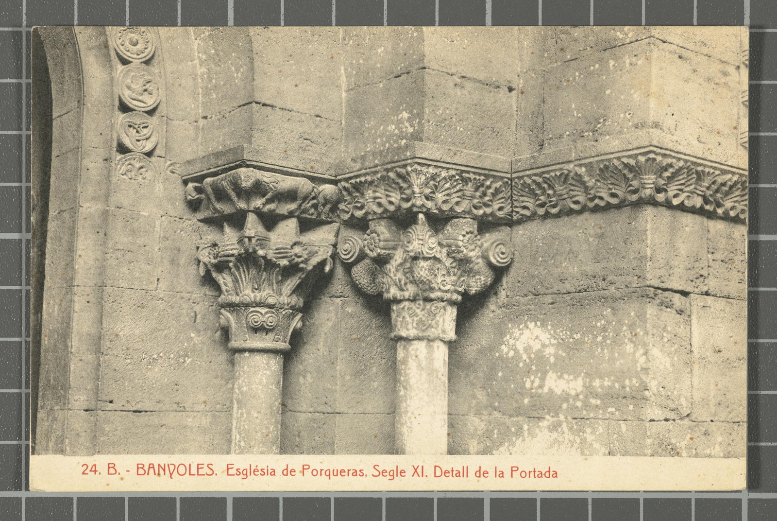 Desconegut, 24. B. - Banyoles. Church of Porqueras. Century XI. Detail of the Cover