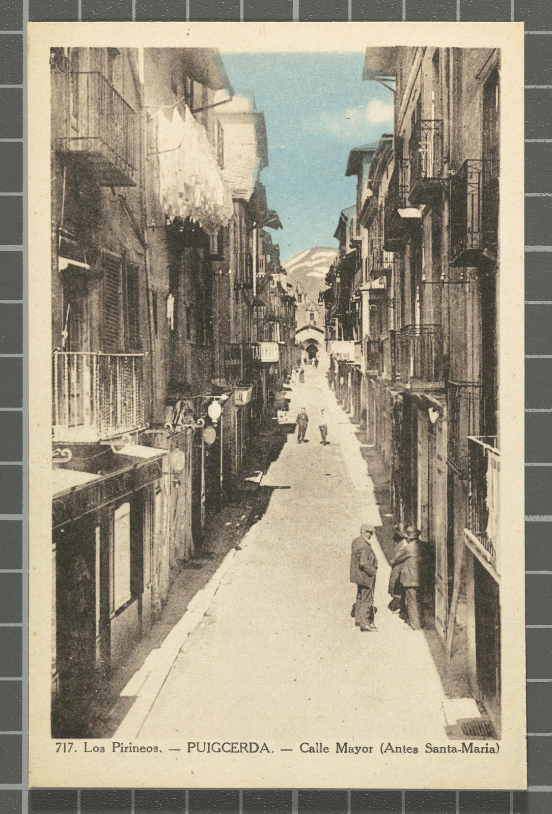 Desconegut, 717. Los Pirineos.- Puigcerda. Calle Mayor (Antes Santa-Maria)