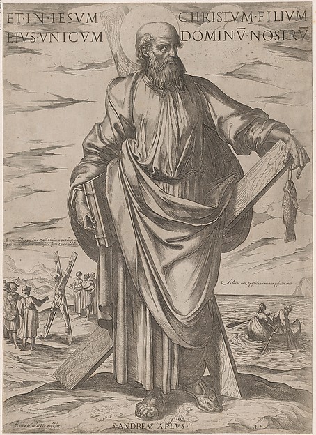 Antonio Tempesta, St. Andrew, from "Christ, Mary and the Apostles"