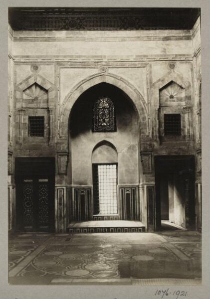 K.A.C. Creswell, Nort east iwan, Mosque of Mamluk Qadi Abu Bakr Ibn Muzhir, Cairo