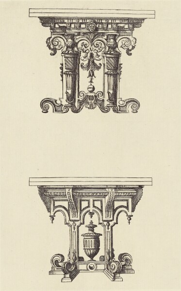 Édouard Baldus, [Design for Tables by Androuet du Cerceau]