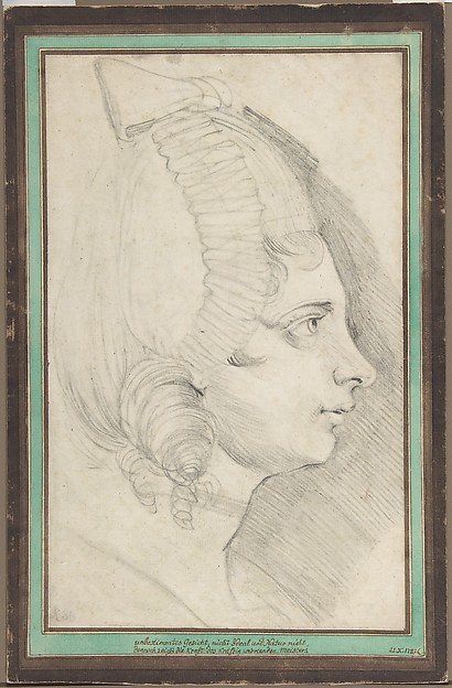 Henry Fuseli, Portrait of a Young Lady Drawn in Left Profile