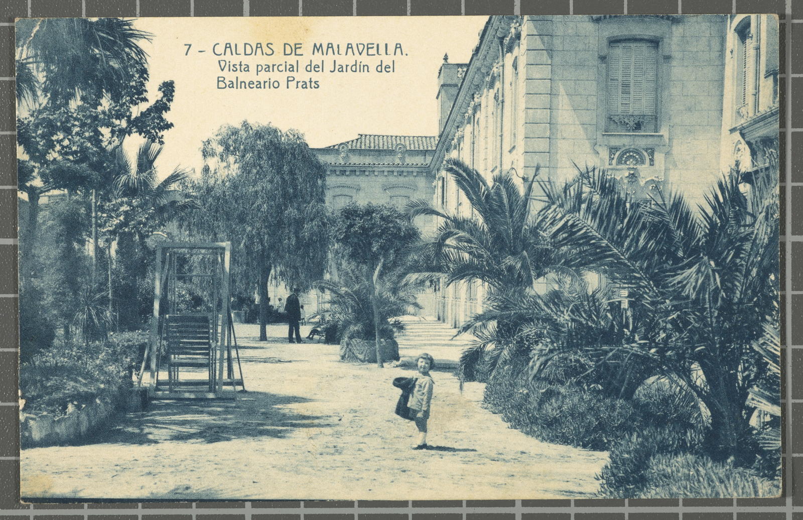 Desconegut, 7 - Caldas de Malavella. Vista parcial del Jardín del Balnerario Prats