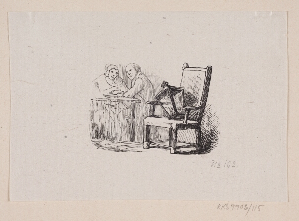 H.P. Hansen, Illustration til "Den gamle Gadelygte" i H.C. Andersen, "Eventyr og Historier", Bind 2
