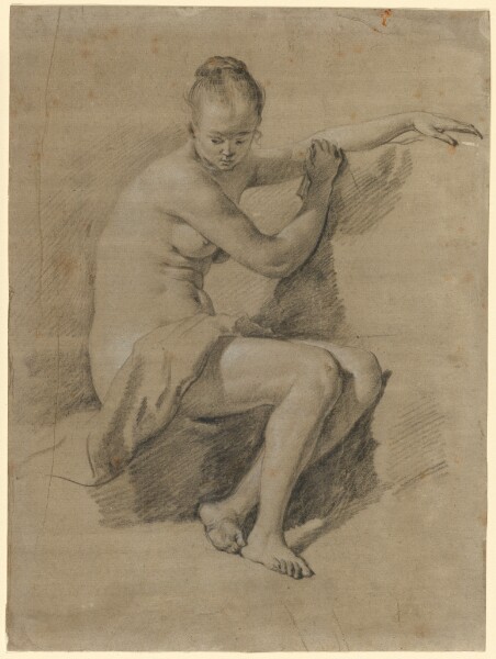 Adriaen van de Velde, Seated Female Nude
