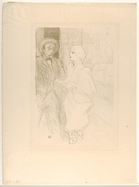 Henri de Toulouse-Lautrec, Léonie Yahne and Henry Mayer, in L'Age Difficile