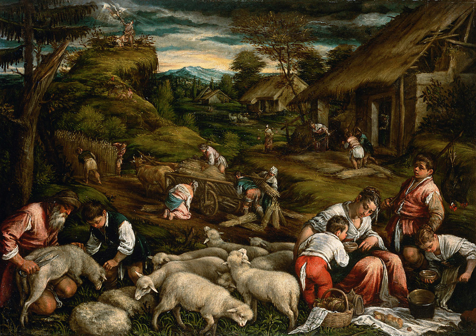 Francesco Bassano the Younger, Summer (with Sacrifice of Isaac)