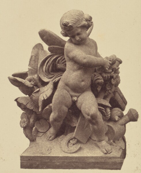 Édouard Baldus, ["L'Horticulture", Sculpture by Théodore François Devaulx, Decoration of the Louvre, Paris]