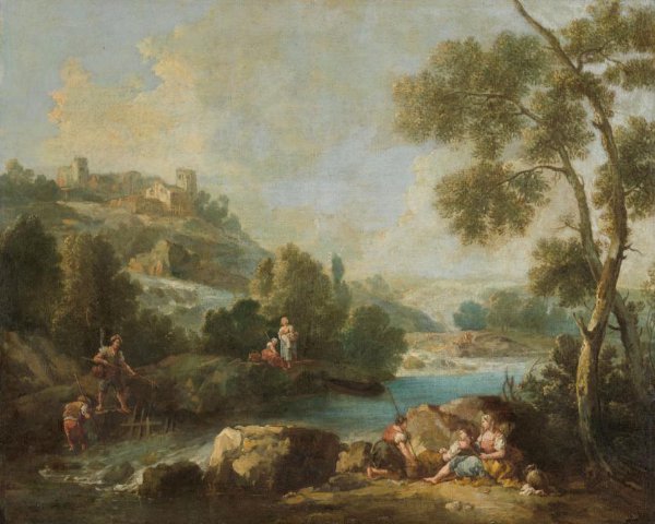 Giuseppe Zaïs, Landscape with Figures
