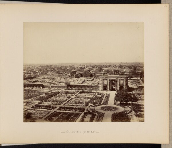 Samuel Bourne, View from the top of Humaioon's Tomb, Showing the Ruins and Tombs of Old Delhi