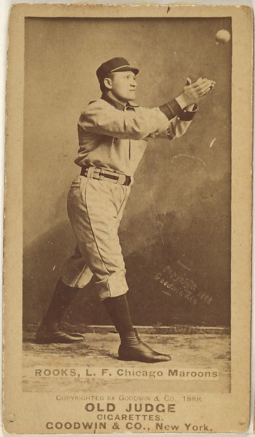Goodwin & Company, Rooks, Left Field, Chicago, from the Old Judge series (N172) for Old Judge Cigarettes