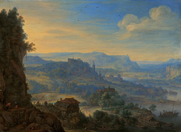 Herman Saftleven, Imaginary River Landscape