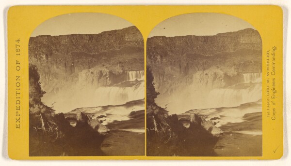 Timothy H. O'Sullivan, Shoshone Falls, Snake River, Idaho, Main Fall, 210 feet from upper to lower level, width of fall, 800 feet from upper to lower...