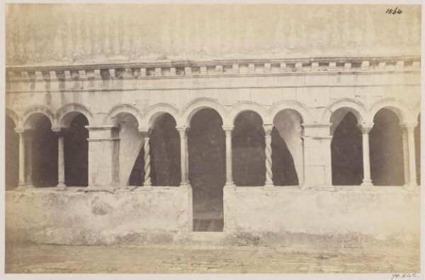 Parker, John Henry, Out of Rome - Subiaco, Part of the Cloister of the Monastery of S. Scholastica, work of J. Cosmati, with the inscription, A.D. 1235.