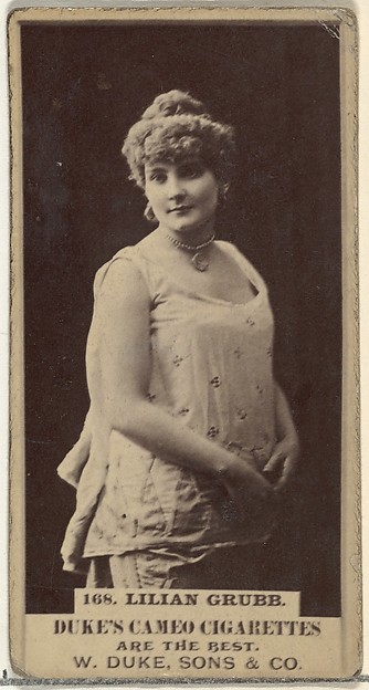 W. Duke, Sons & Co., Card Number 168, Lilian Grubb, from the Actors and Actresses series (N145-5) issued by Duke Sons & Co. to promote Cameo Cigarettes