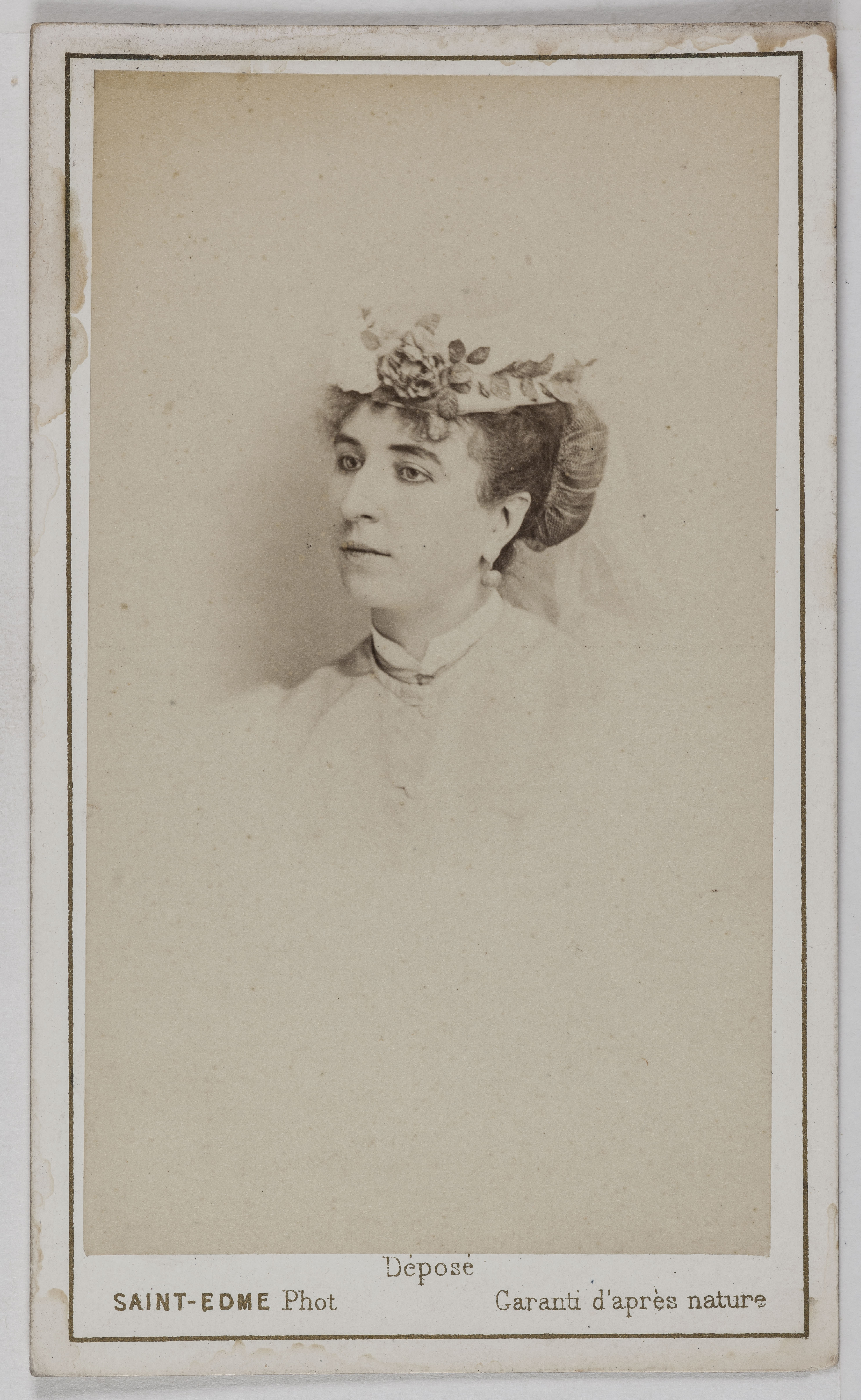 Saint-Edme, Portrait de Miss Sarah Lowe, (dite Dowe), (actrice)