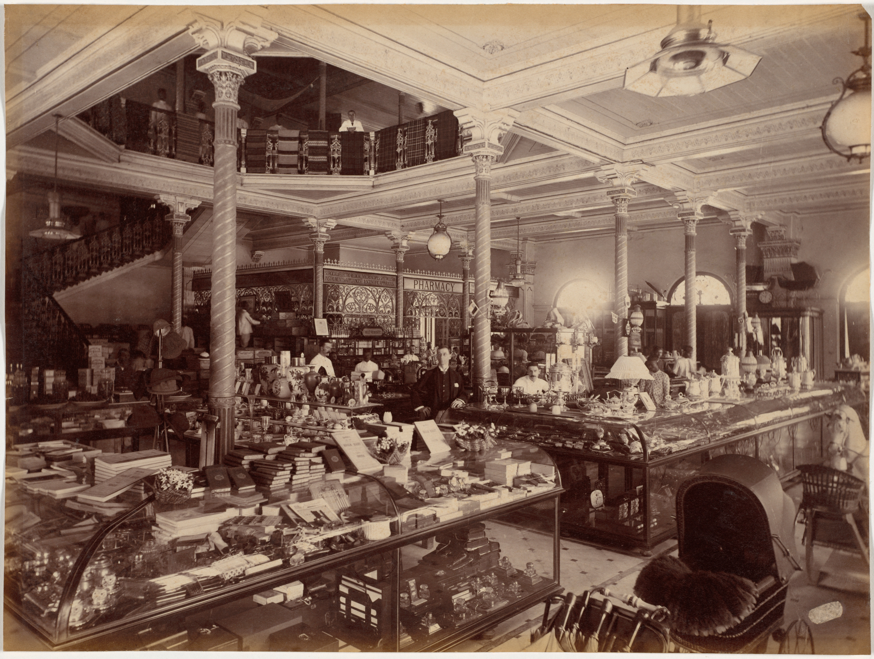 Raja Deen Dayal, Treacher and Co.'s Shop in the Fort, Bombay