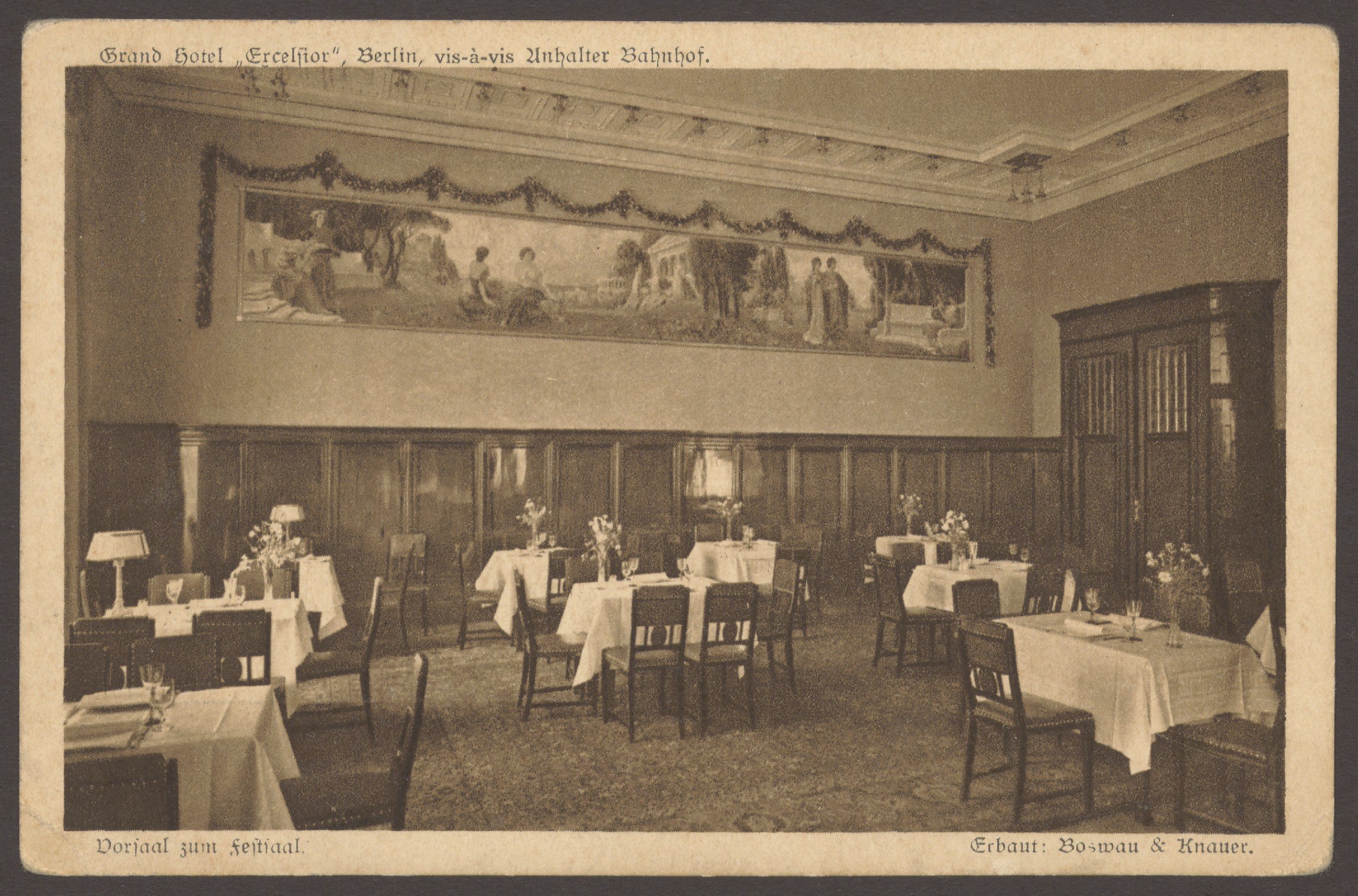 Unknown artist, Ansichtskarte „Vorsaal zum Festsaal“ Hotel Excelsior, Stresemannstraße [2/2]