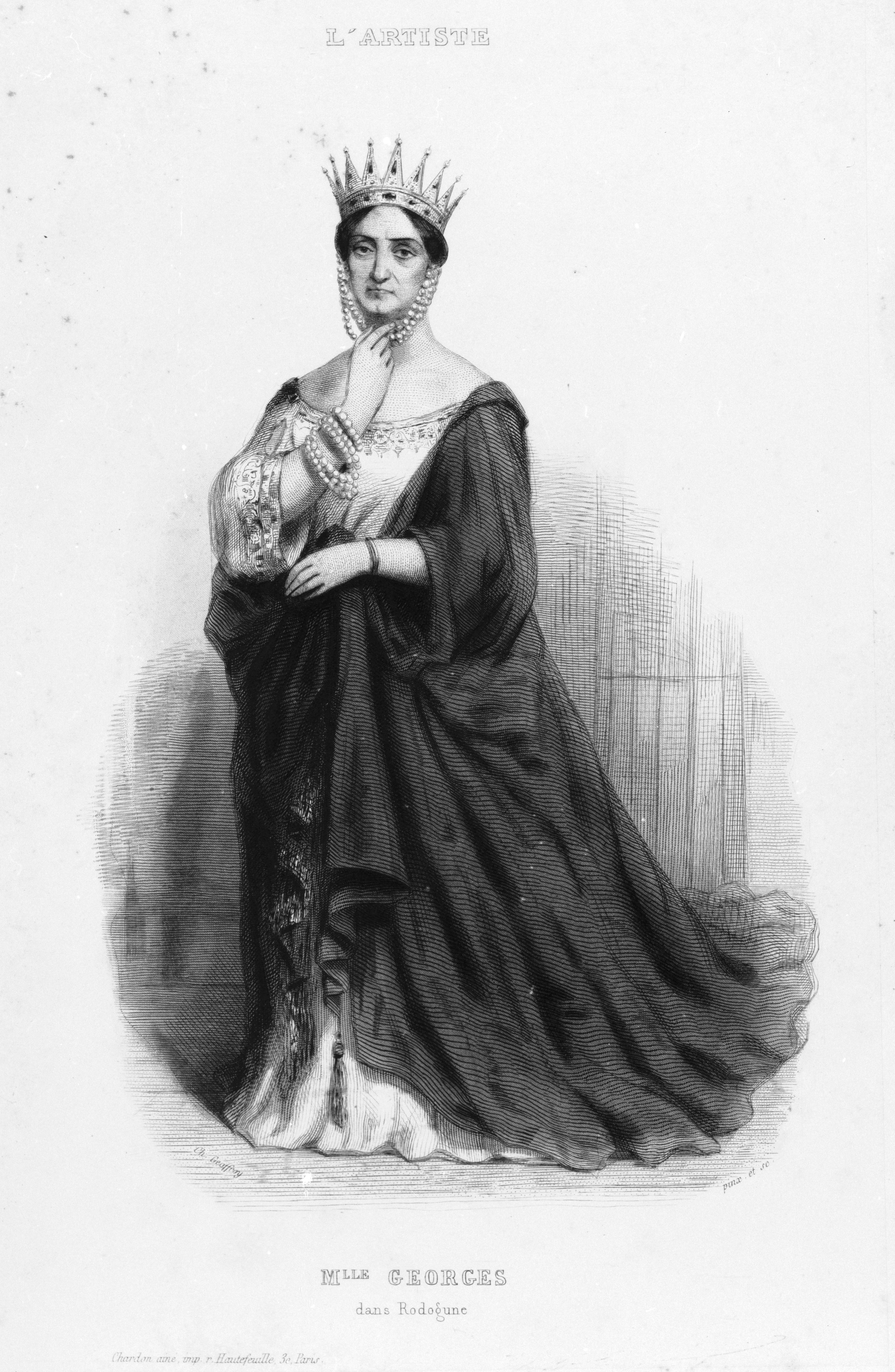 Charles Geoffroy, Melle Georges dans Rodogune