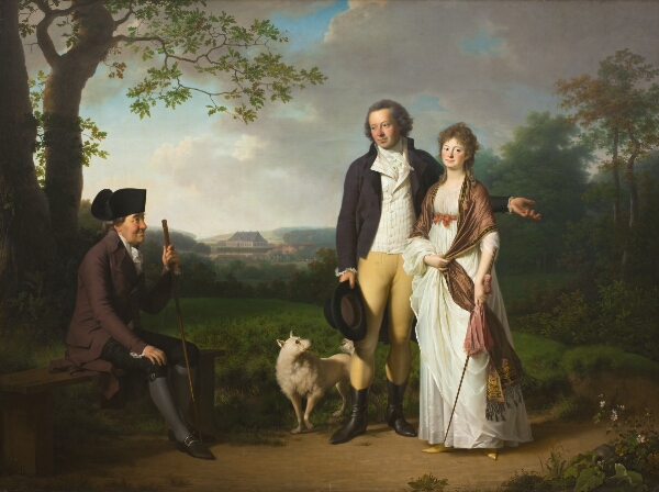 Jens Juel, Niels Ryberg med sin søn Johan Christian og svigerdatter Engelke, f. Falbe