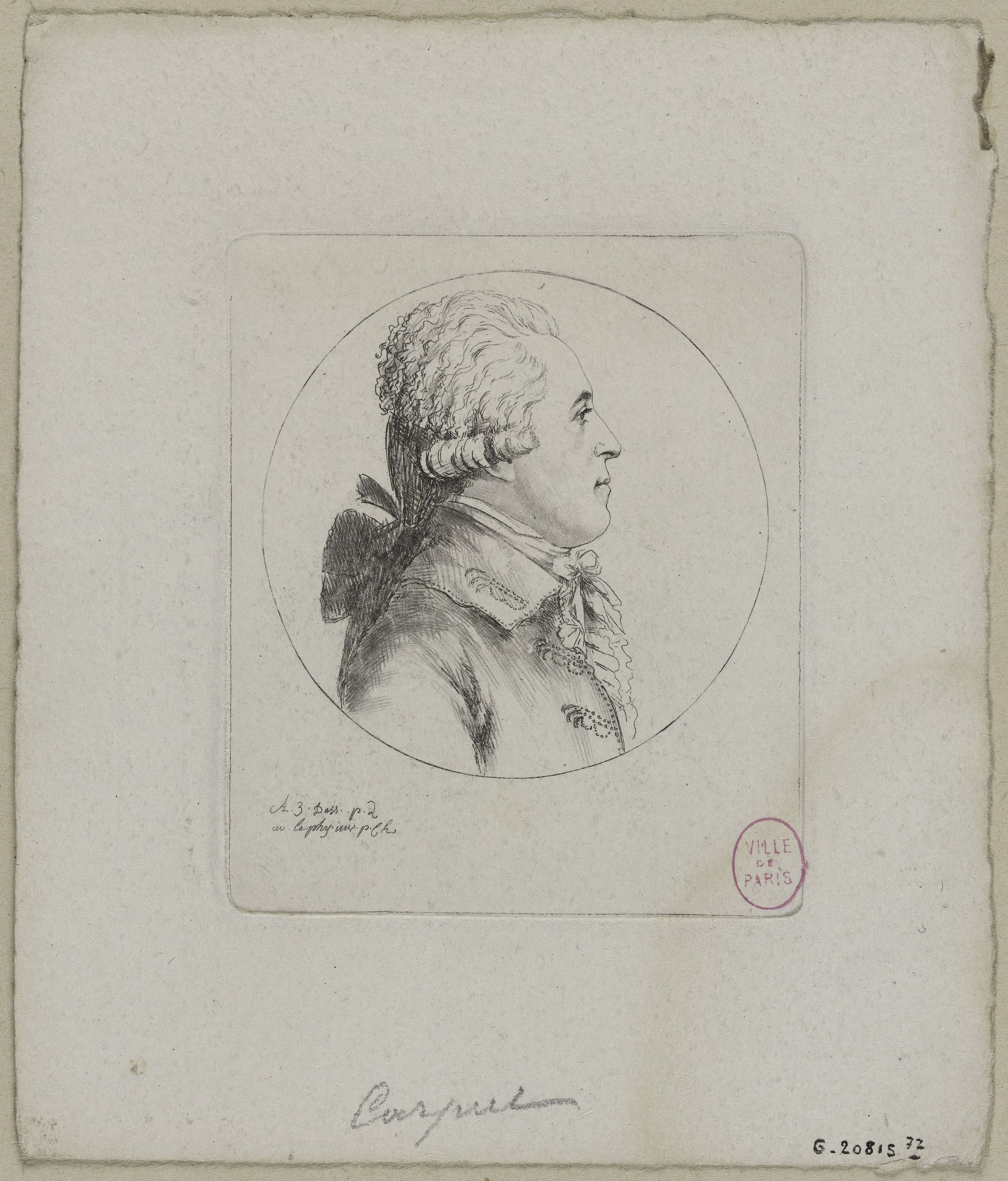 Edmé Quenedey, Portrait de Monsieur Carput
