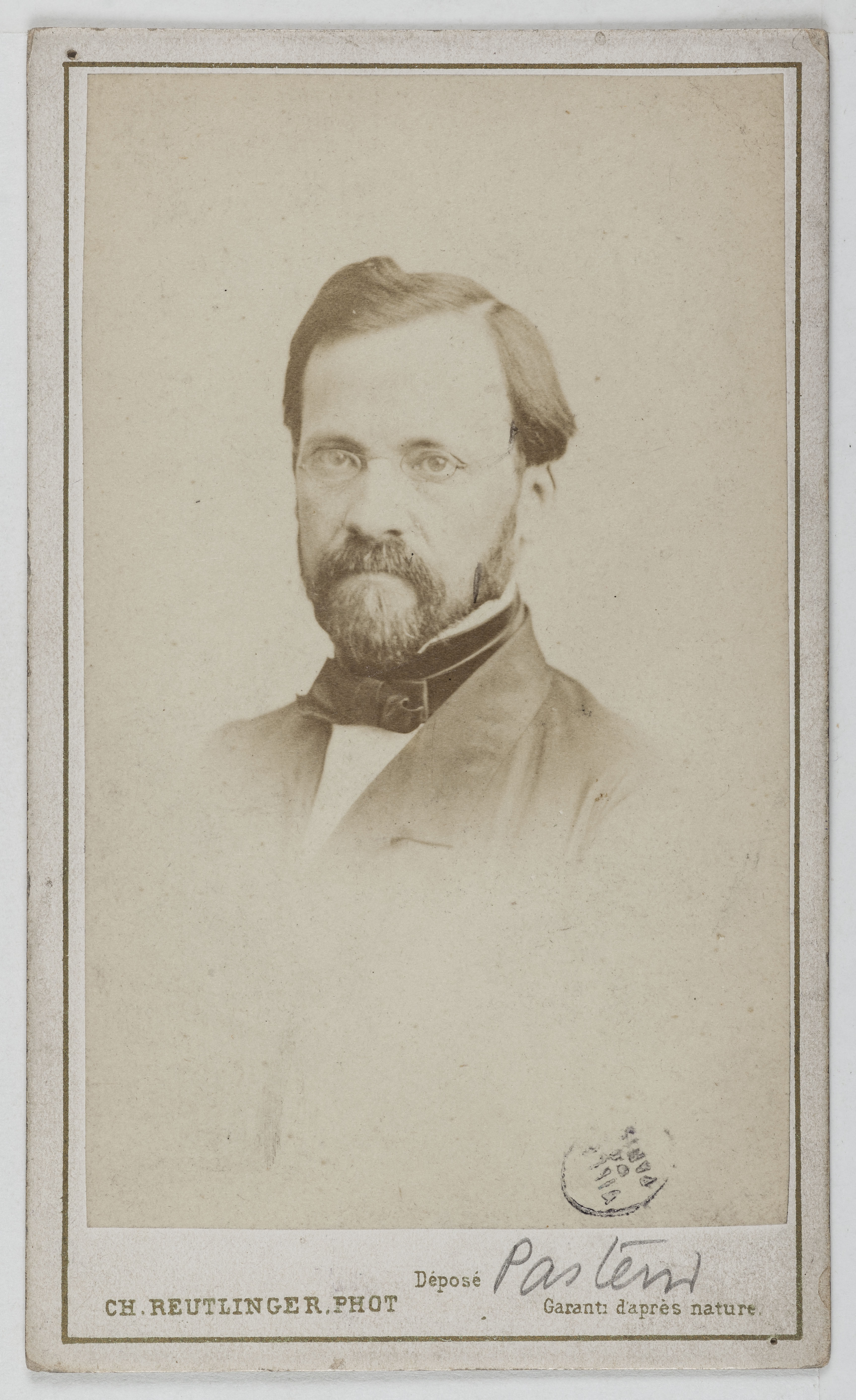 Charles Reutlinger, Portrait de Louis Pasteur (1822-1895), chimiste.