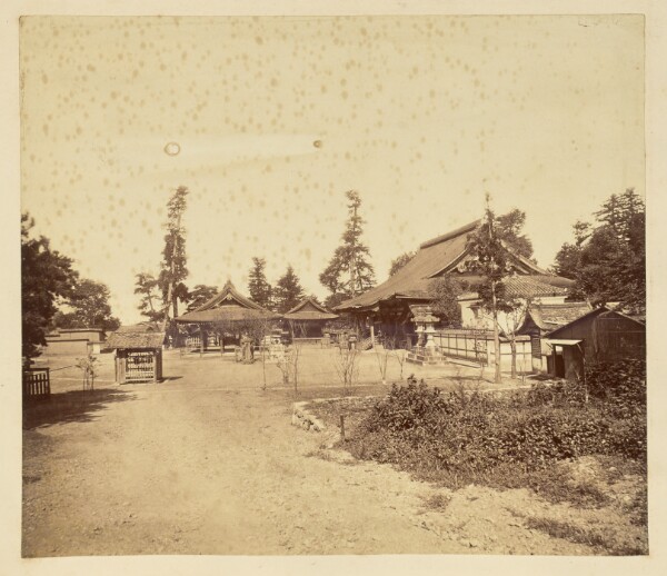 Unknown, [Interior view of an unidentified Japanese temple complex]