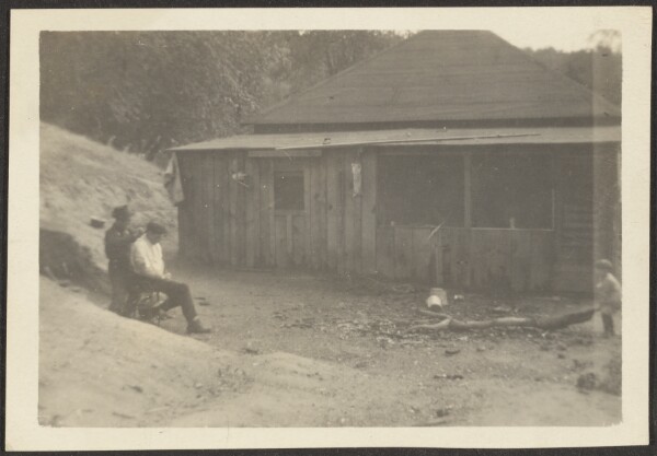 Louis Fleckenstein, [Figures before Building]
