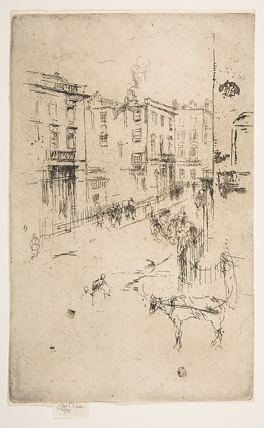James McNeill Whistler, Alderney Street, from "Gazette des Beaux-Arts," 1881