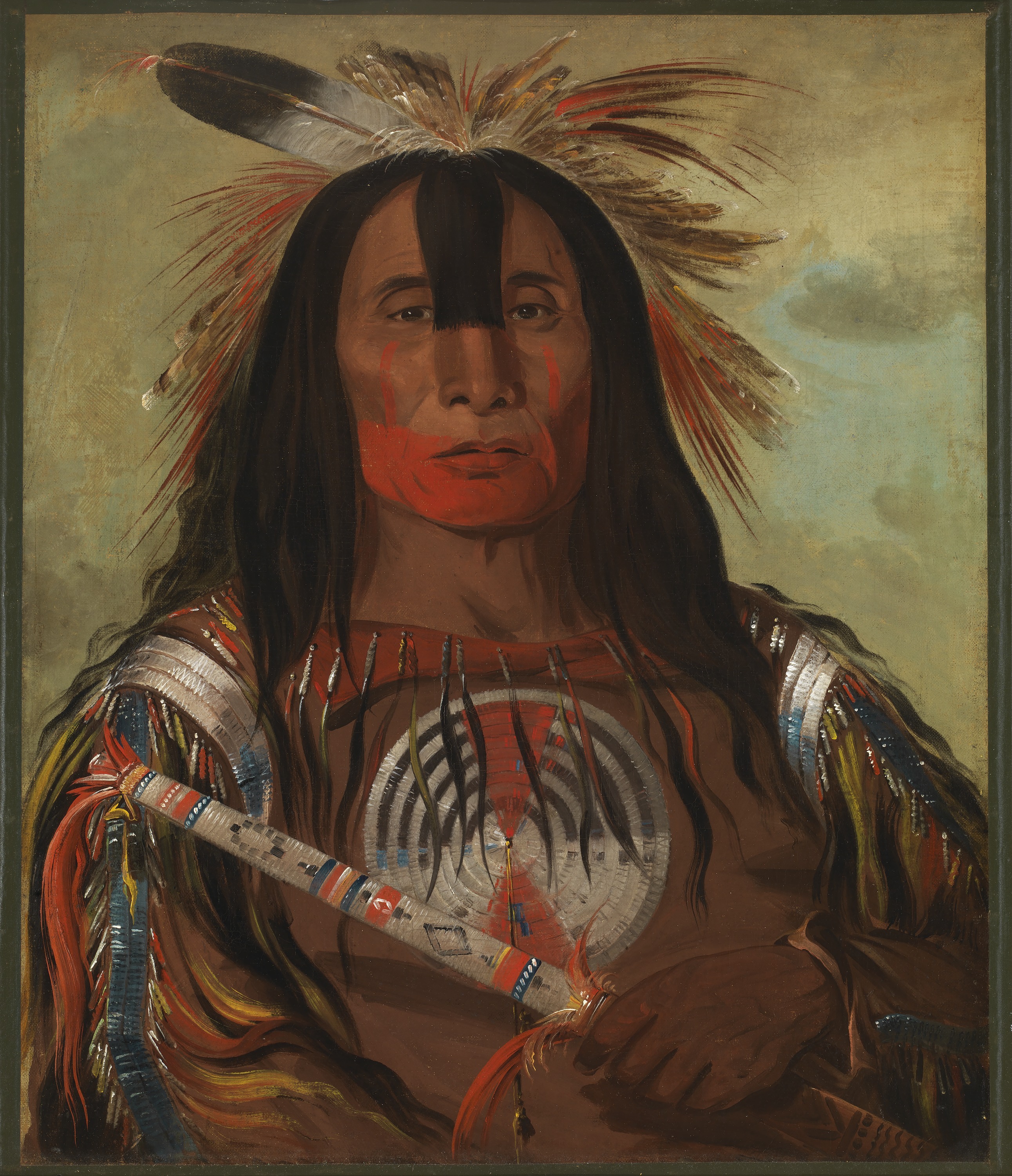 George Catlin, Stu-mick-o-súcks, Buffalo Bull's Back Fat, Head Chief, Blood Tribe