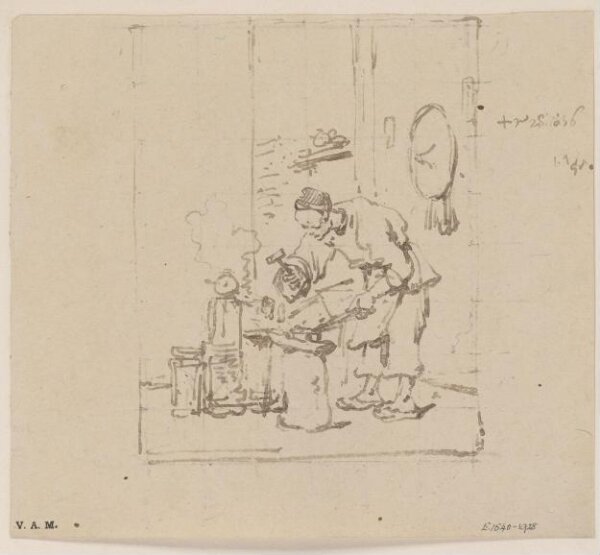 George Chinnery, A Chinese blacksmith at work