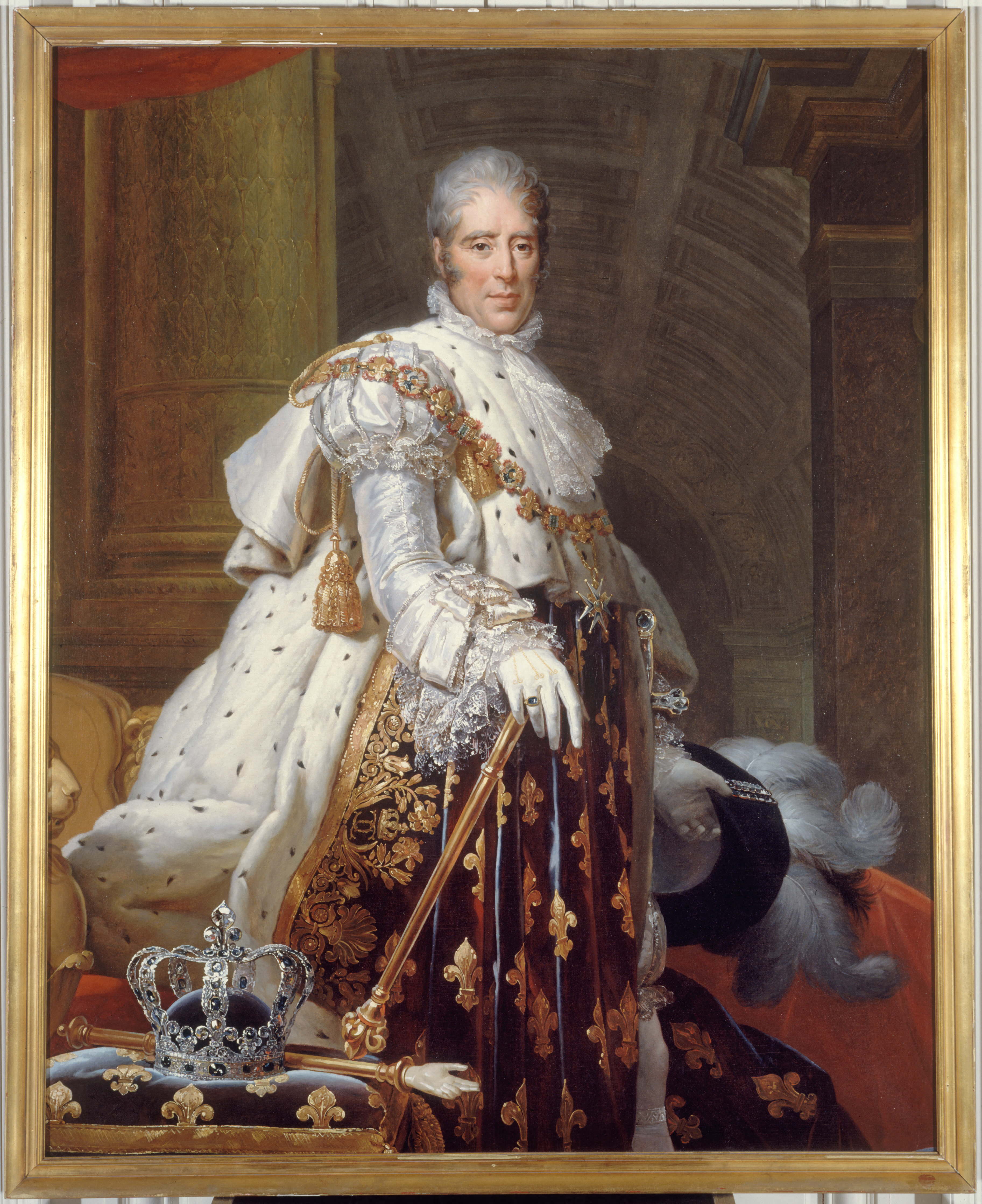 François Gérard, Portrait de Charles X (1757-1836), roi de France, en costume de sacre