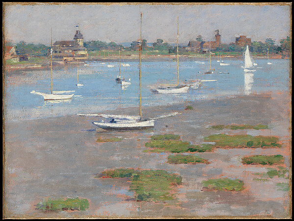 Theodore Robinson, Low Tide, Riverside Yacht Club